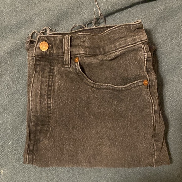 Madewell Denim - Madewell Charcoal 90s Straight Leg Jeans
